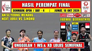 Hasil 8 Besar Denmark Open 2024 Hari Ini  AN SE YOUNG amp FENGHUANG Menang  Next JORJI vs P SINDHU [upl. by Bartle148]