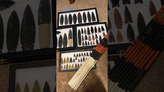 Making arrows arrow primitive archery nativeamerican flintknapping obsidian [upl. by Vidovik609]