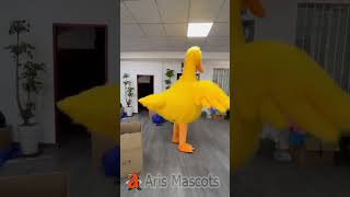 Giant Adult Wearable Walking Inflatable Yellow Peking Duck Mascot Costume for Events Party [upl. by Ioved]