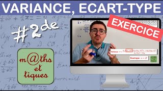 EXERCICE  Calculer la variance et lécarttype  Seconde [upl. by Clyte]