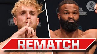 Jake Paul vs Tyron Woodley REMATCH Tommy Fury drops out for medical reasons  CBS Sports HQ [upl. by Jamal546]