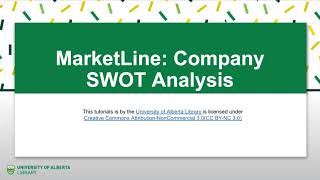 MarketLine Company SWOT Analysis [upl. by Imac]