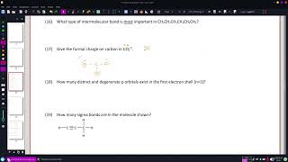 CHM2210 pTest01 Q17 [upl. by Imhsar]