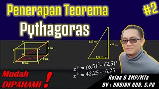 Penerapan Teorema Pythagoras dalam Kehidupan Seharihari  Matematika Kelas 8 [upl. by Salchunas]