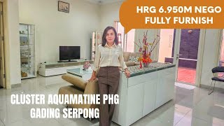 Rumah PHG Aquamarine Gading Serpong siap huni fully furnished [upl. by Etteniotnna]