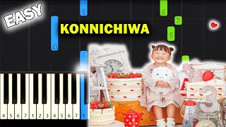 Lagu TIKTOK Konnichiwa Sayonara by NonochanNonoka Murakata Piano Tutorial  EASY [upl. by Paulo934]