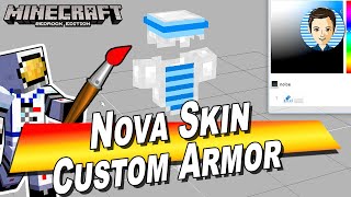 Custom Armor Texture Resource Pack in Nova Skin Editor for Minecraft 1181 [upl. by Cornwall269]