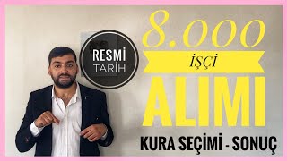 8000 İŞÇİ ALIMI SONUÇLARI NE ZAMAN AÇIKLANACAKKURA ÇEKİMİ CANLI YAYINSAĞLIK BAKANLIĞI KURACANLI [upl. by Ybloc]