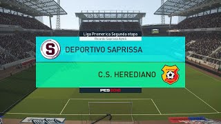 PES 2018 modo carrera jugador liga Promerica 20 Deportivo Saprissa vs Club Sport Herediano [upl. by Hakim]