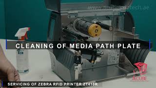 ZEBRA ZT410411R RFID PRINTER  SERVICE AND MAITENANCE [upl. by Mcwherter988]