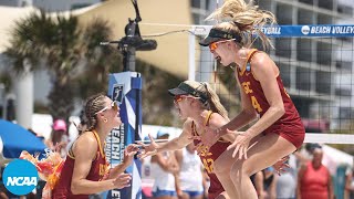 USC vs UCLA 2024 NCAA beach volleyball championship highlights [upl. by Enylecoj]