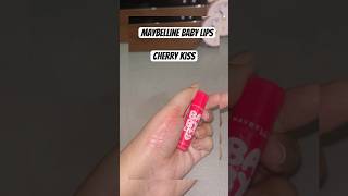 Maybelline baby lips  cherry kiss lip balm trending viralshort beauty lipswatch trandingshorts [upl. by Nosydam]