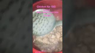 Frying chicken for 100 guest with jellof ricechandlermoore chicken friedchicken [upl. by Ainadi]