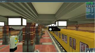 Driving the U8 with new Stations in Trainz [upl. by Ariew]