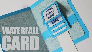 How to make waterfall card easy [upl. by Jocko]