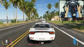 Mazda RX7  The Crew 2  Logitech g29 gameplay [upl. by Enomis]