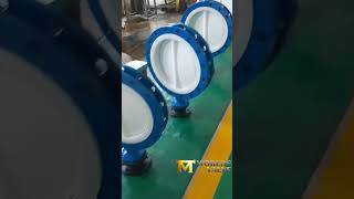 High Performance PTFE Butterfly Valve  Ultimate Corrosion Resistance valve machine worldsvalve [upl. by Ellatsirhc]