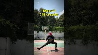 Middle split ✅  easy step by step shorts middlesplits fyp tutorial [upl. by Encrata]