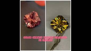 Color Change Turkish Diaspore  31 cts gemstone love ruby tourmaline rare beauty [upl. by Drewett]