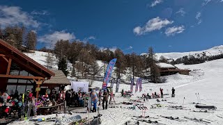 Skiing in Risoul and Vars  France  Snow Show 2024 4k [upl. by Thinia]