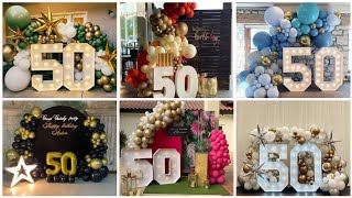 IDEAS FOR 50th BIRTHDAY PARTY AT HOME  50th BIRTHDAY DECORATION IDEAS howto diy 50thbirthday [upl. by Ycnahc]