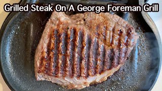 How to cook a perfect Sirloin Steak on a George Foreman Grill  Quick and easy grilled steak shorts [upl. by Creedon62]