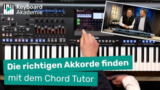 So findest Du die richtigen Akkorde mit dem Chord Tutor  Genos 12 amp PSRSX [upl. by Sokin]