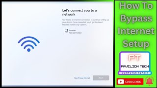 How to Bypass Internet Setup Page I On Window 11 Configuring [upl. by Aicats]