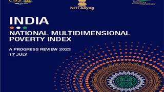 National Multidimensional Poverty Index 2023  गरीबी निर्देशांक 2023  Current Affairs [upl. by Aydidey]