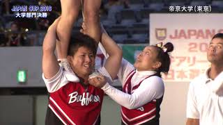 JAPAN CUP 2016 日本選手権大会 第3位 帝京大学／BUFFALOS（東京都） 368 0  127 0  241 0 [upl. by Rimola]