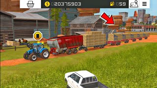 Fs 18 Feeds Hay Bales amp Straw For Cows  Fs18 Gameplay  Farming Simulator 18 Timelapse fs18 [upl. by Arob436]