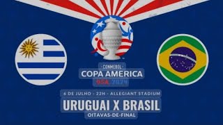 Melhores momentos do jogo Brasil x Uruguai na Copa América 2024 [upl. by Jamilla557]