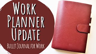 Work Planning System Update Erin Condren amp Work Bullet Journal [upl. by Keligot217]