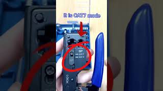 How to adjust the crimping tool for different types of RJ45 connectors shorts rj45 vcelink [upl. by Strohl]