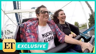 Watch Johnny Knoxville and Chris Pontius Attempt Interview on a Roller Coaster Exclusive [upl. by Cherry780]