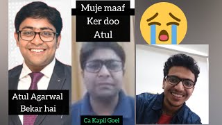 Kapil goyal Apologize to Atul Agarwal Live on YouTube  Sanjay saraf on Atul Agarwal viral Audio [upl. by Aerua]