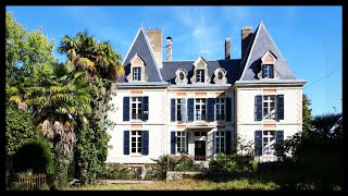 A Gracious 19th Century Renovated Chateau Aquitaine France [upl. by Yasdnyl]