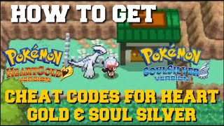 HOW TO GET CHEAT CODES FOR POKEMON HEARTGOLD amp SOULSILVER FOR DESMUME amp ANDROID [upl. by Bandur]