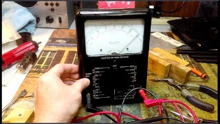 Triplett VOM 30v battery upgrade to 9v batteries volt ohm meter ohmmeter [upl. by Ardyth198]