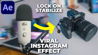 Lock On Stabilization Effect in After Effect  After Effects Tutorial  Viral Instagram Reel Effect [upl. by Ayiram676]