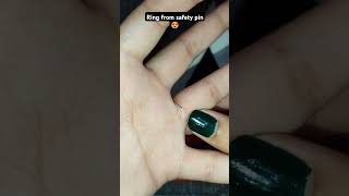 Ring from safety pin diyring ringmaking diyideas ytshorts trendingshorts viralshorts diycraft [upl. by Abbate]