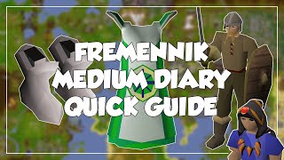 Fremennik Medium Diary Quick Guide  Old School RunescapeOSRS [upl. by Yluj]