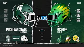 Michigan State vs Oregon Week 6 Simulation 2024 Season  College football 25 [upl. by Elleryt14]