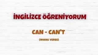 İngilizce Modals  Can  Cant  Grammar8 [upl. by Sirac]