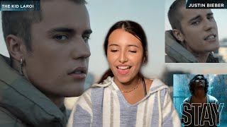 REACTING TO STAY BY THE KID LAROI WITH JUSTIN BIEBER [upl. by Jermayne504]