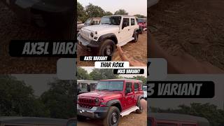 AX3L vs MX3  Thar Roxx Ka Sabsey Zaruri Comparison mahindra shorts [upl. by Hayidan]