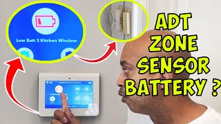 ADT low batt error  Zone Sensor Replacement [upl. by Cathee]