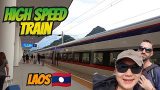 China  Laos high speed train Vang Vieng to Luang Prabang [upl. by Htbazile]