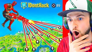 AIMBOT HACKER in Fortnite is INSANE CRAZY HACKS [upl. by Enirod]