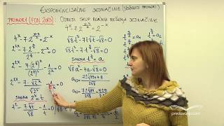 Eksponencijalna jednačina složeniji primeri I deo  Matematika II [upl. by Nelleus930]